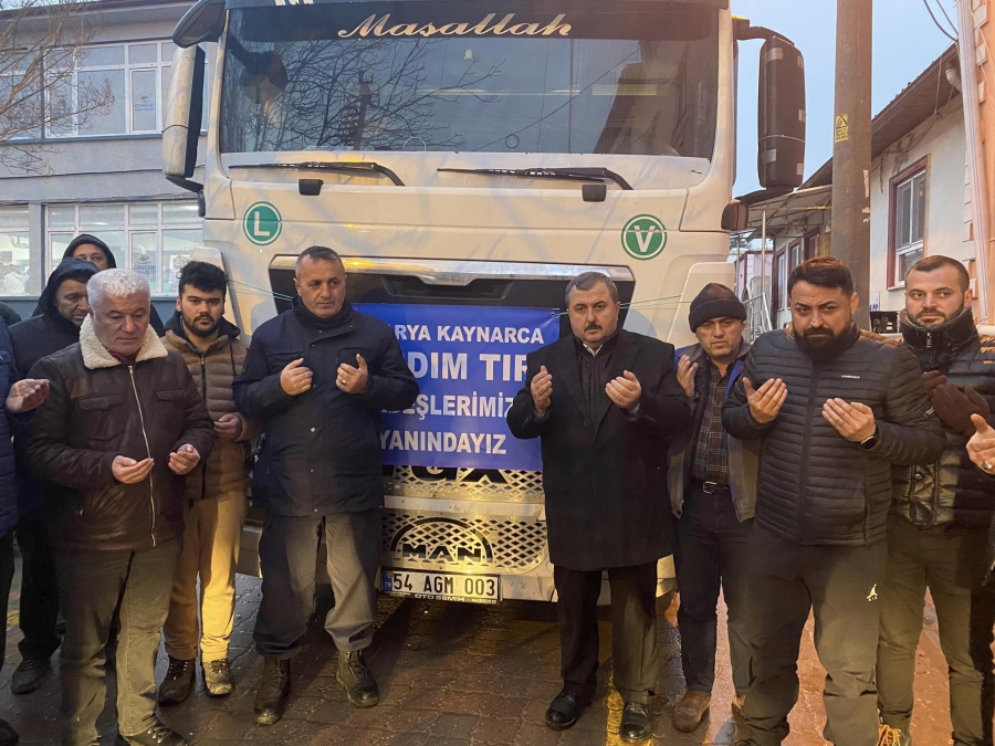 Deprem yardımları için aralıksız çalışma