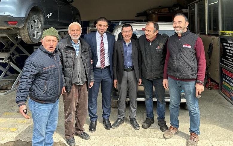 MHP Milletvekili Adayı Ali Halil Kaynarca Sanayi Çarşısı ziyareti