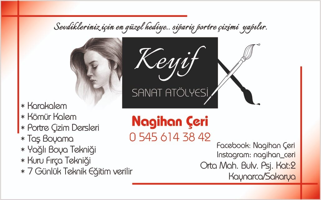 Karakalem resim dersleri başlıyor