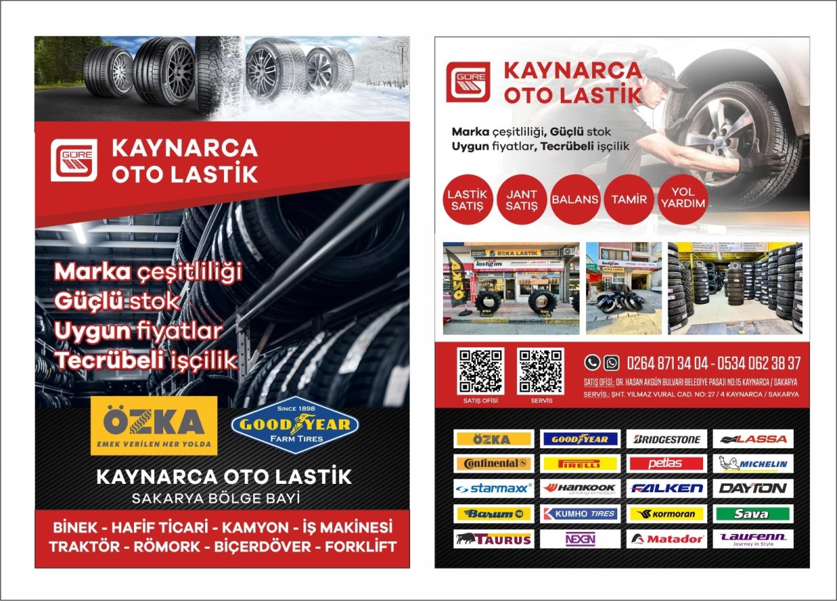 Kaynarca Lastik her tür araca anında teslimat