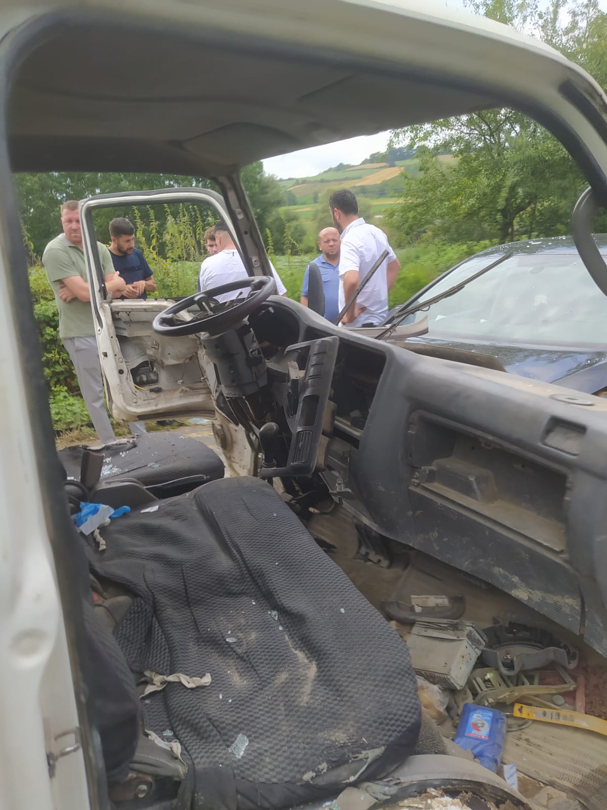Karamanlar’da trafik kazası
