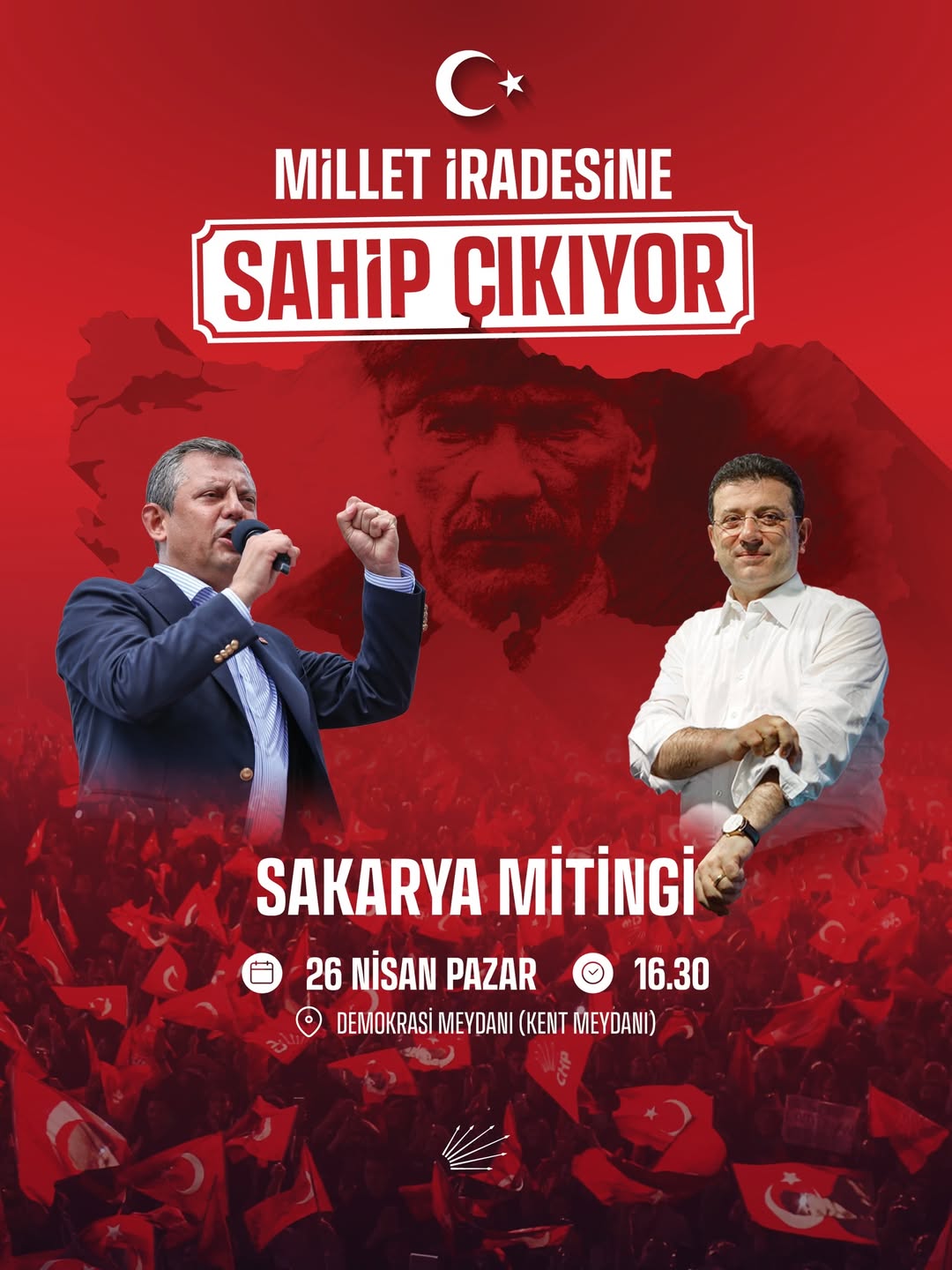 CHP Genel Başkanı Özgür Özel Sakarya’ya Geliyor: 