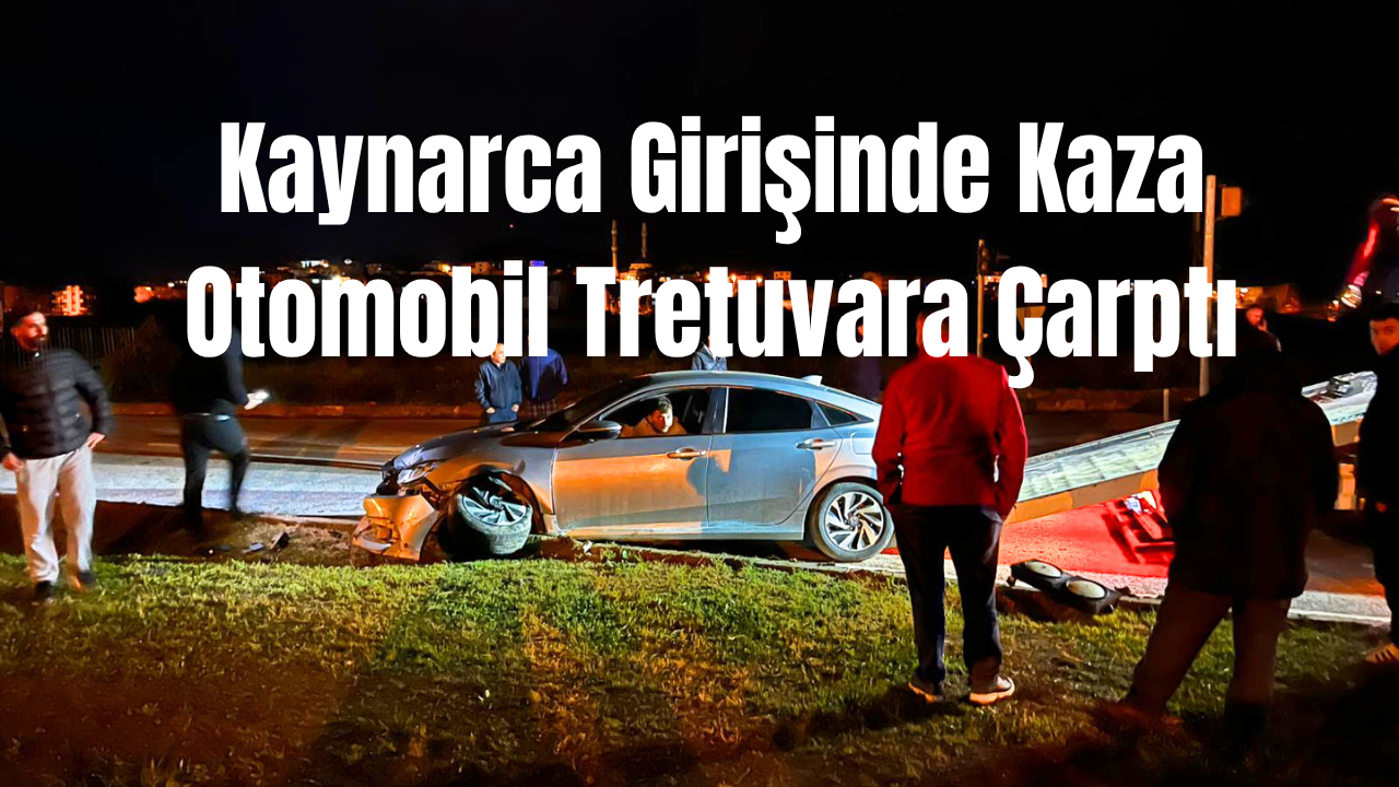 Kaynarca Girişinde Kaza: Otomobil Tretuvara Çarptı - Video Haber