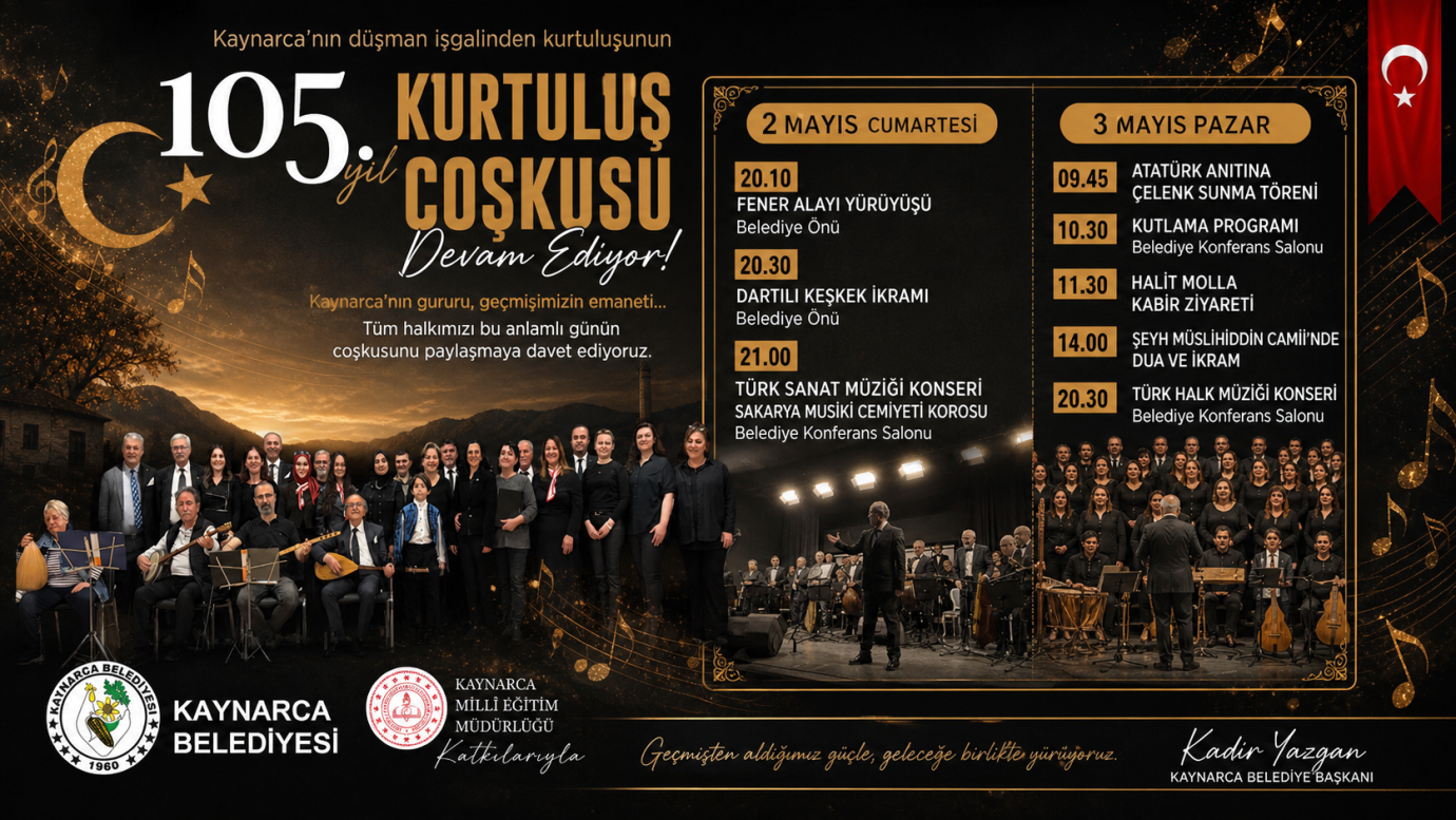 Kaynarca’nın Kurtuluşunun 105. Yılı Coşkuyla Kutlanıyor: İşte Tam Program!