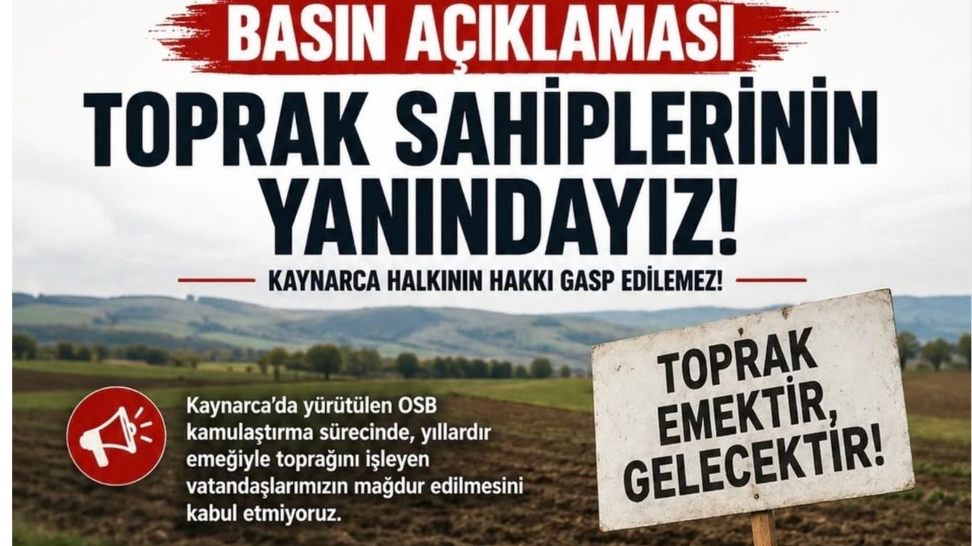 Anahtar Parti’den Kaynarca’daki OSB kamulaştırılmasına sert tepki