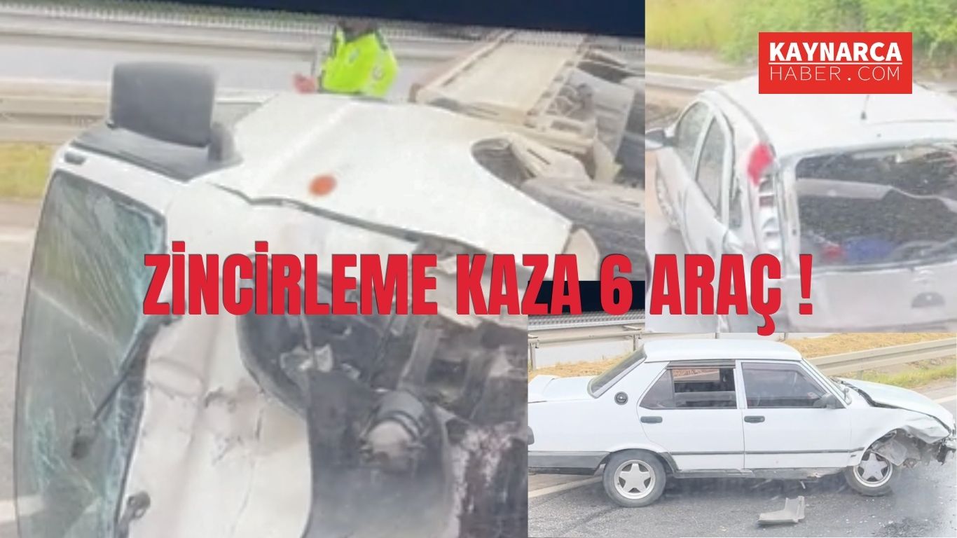 Kaynarca Adapazarı Yolunda Zincirleme Kaza: 6 Araç Birbirine Girdi!