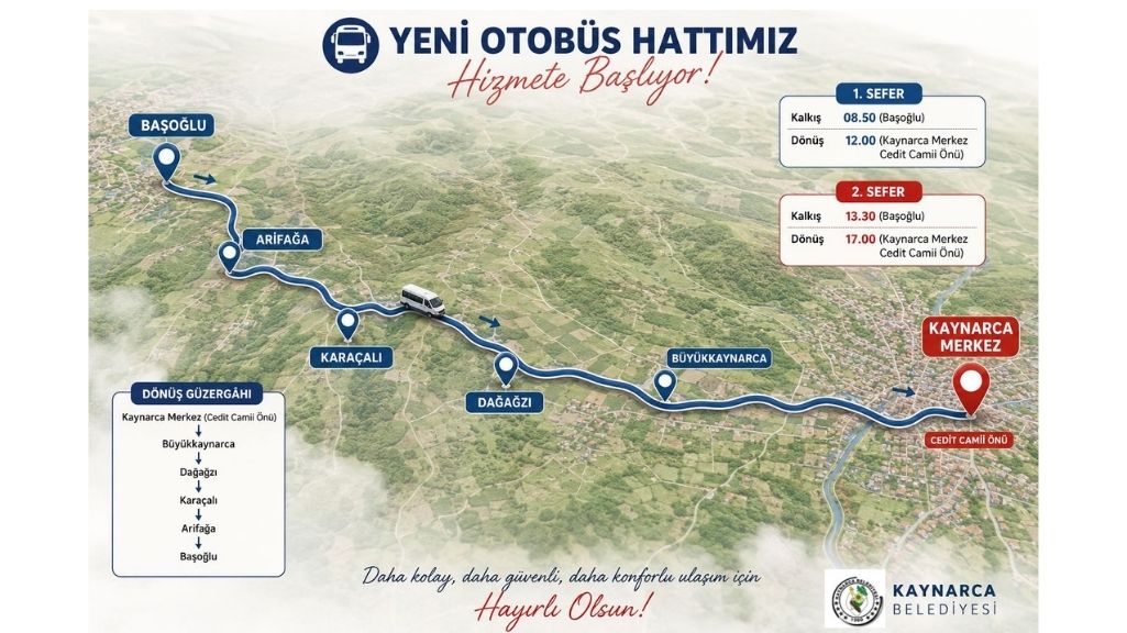 Başoğlu-Kaynarca Merkez Otobüs Seferleri Başlıyor! Ulaşım Artık Daha Kolay