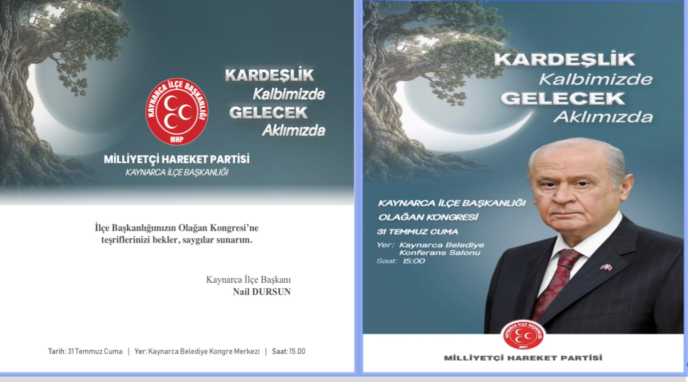 Kaynarca MHP Kongreye gidiyor