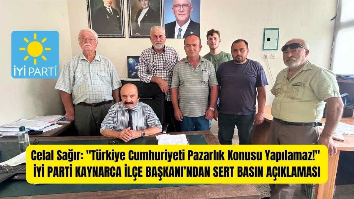 İYİ Parti Kaynarca İlçe Başkanı Celal Sağır Kamera Karşısına Geçti: 