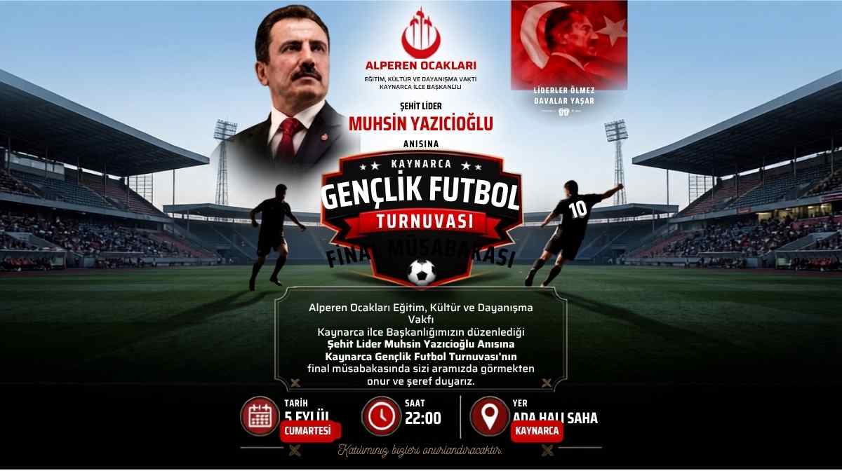 Kaynarca Gençlik Futbol Turnuvası'nda Final Heyecanı!