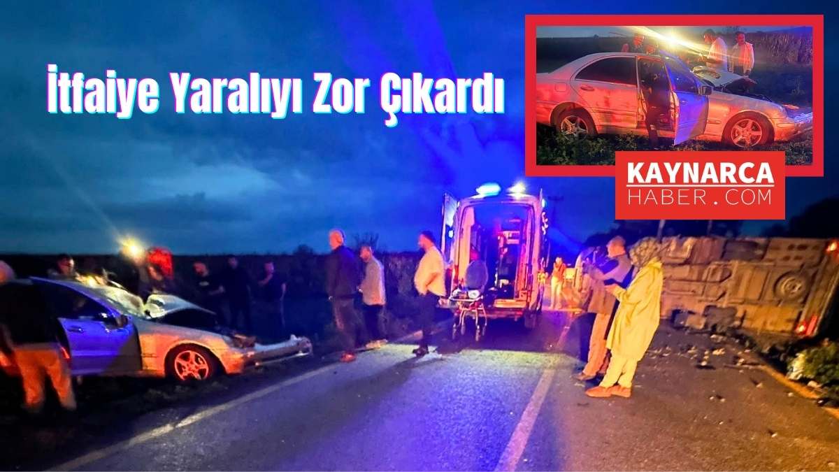 Söğütlü Kaynarca Grup Yolunda Şiddetli Kaza: Virajı Alamayan Araçlar Kafa Kafaya Çarpıştı - Video Haber