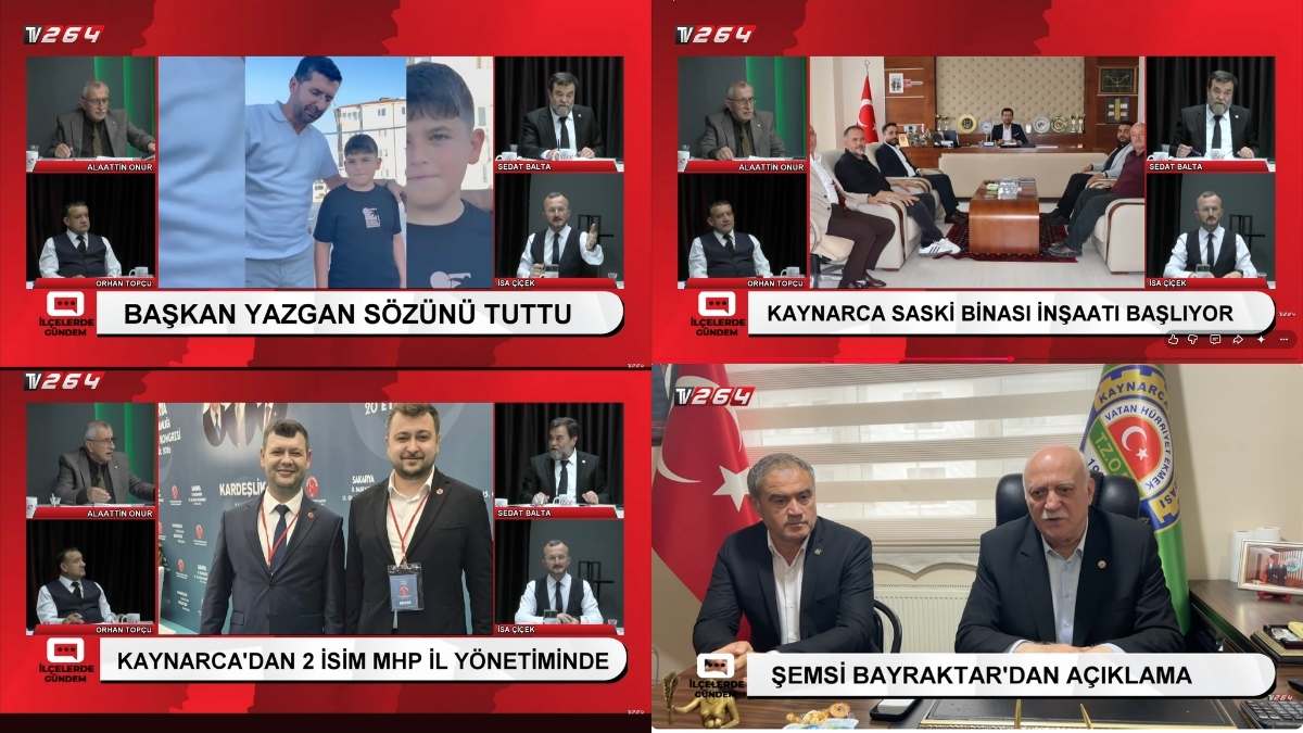 Kaynarca'nın Gündemi TV 264 Ekranlarında Ele Alındı - Video Haber