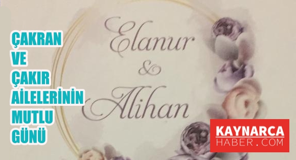 Düğüne davet: Elanur ve Alihan evleniyorlar