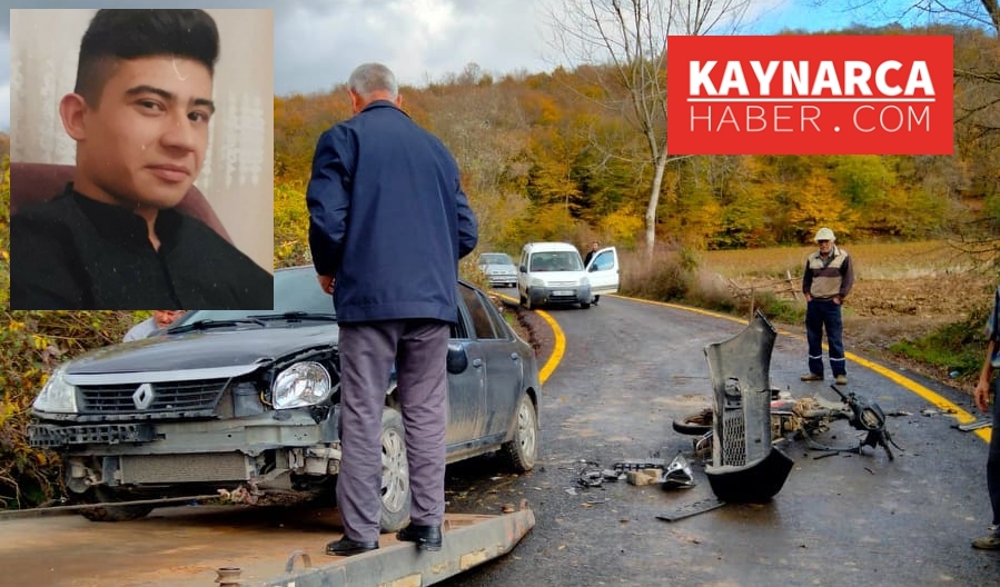 Motosiklet otomobil ile kafa kafaya çarpıştı 