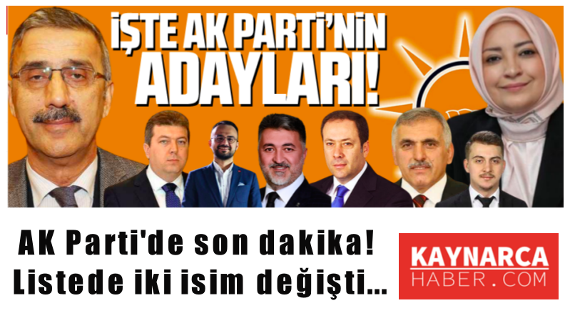 Kaynarca'dan sorumlu İl Yöneticisi AK Parti listesinde