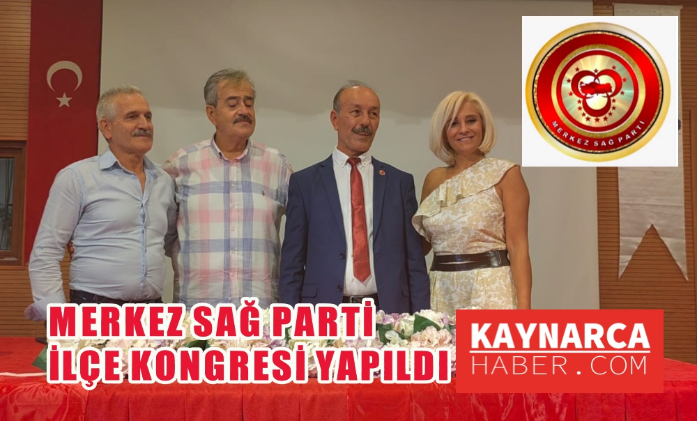 Merkez Sağ Parti Kaynarca İlçe Başkanlığına Zühtü Güre seçildi