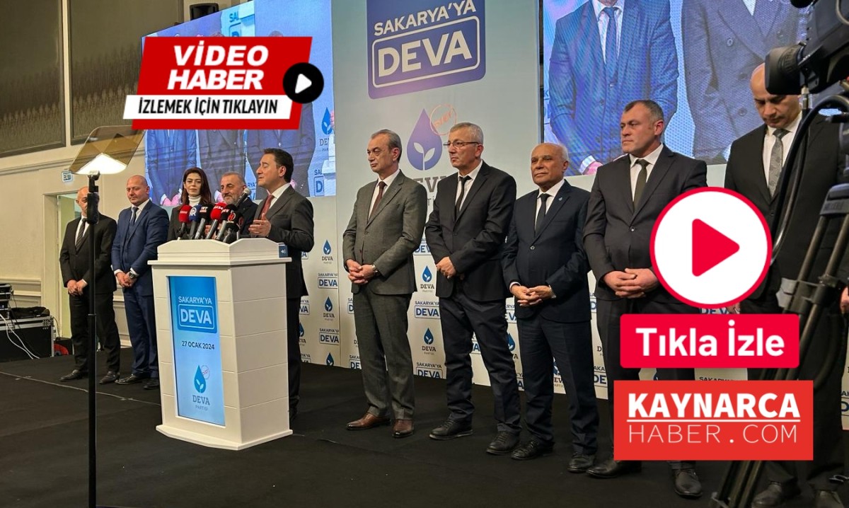Ali Babacan DEVA Partisi Kaynarca adayını açıkladı